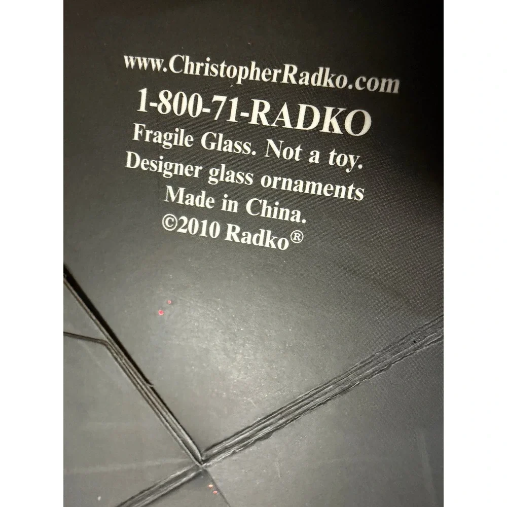 Christopher Radko Santa Ornament 25th Anniversary Glass Christmas 2010 Kmart NIB